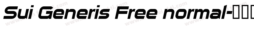 Sui Generis Free normal字体转换